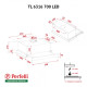 Витяжка PERFELLI TL 6316 WH 700 LED
