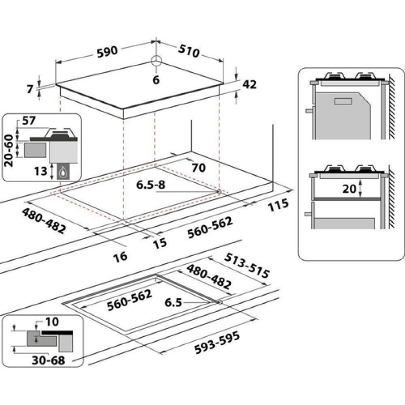 Варильна поверхня WHIRLPOOL AKTL 629 S