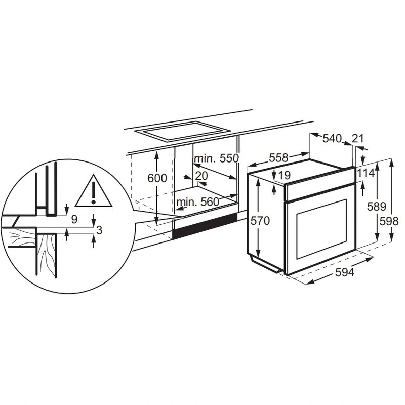 Духова шафа ELECTROLUX EOF6P76BX