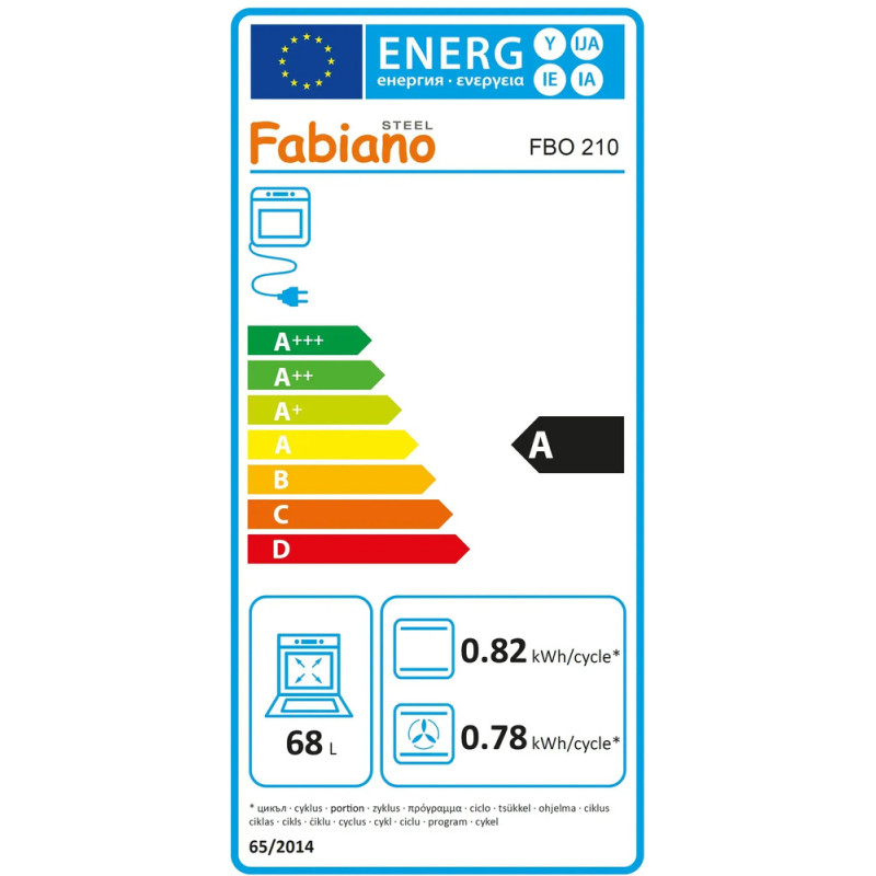 Духова шафа FABIANO FBO 210 Black