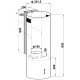 Витяжка FABIANO Cylindra 35 Silent Inox