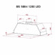 Витяжка PERFELLI BIS 5884 BL 1200 LED