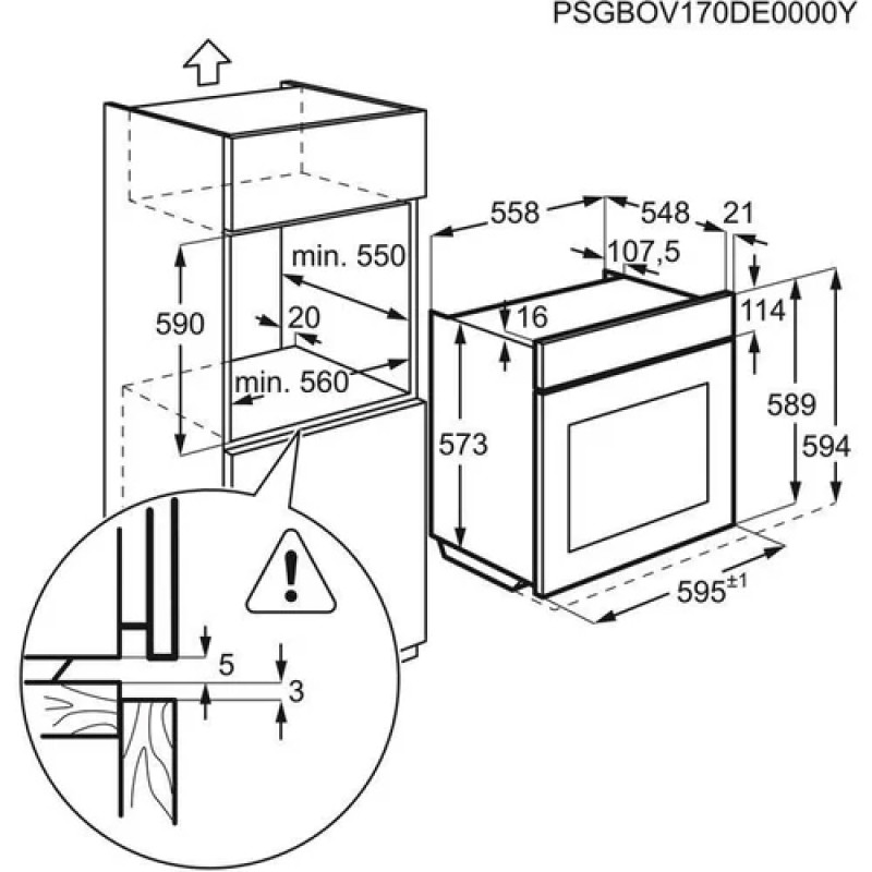 Духова шафа ELECTROLUX EOD6C77WZ