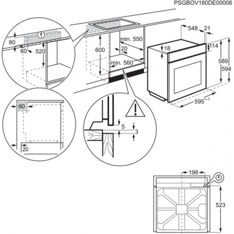 Духова шафа ELECTROLUX EOB 3400 BOR