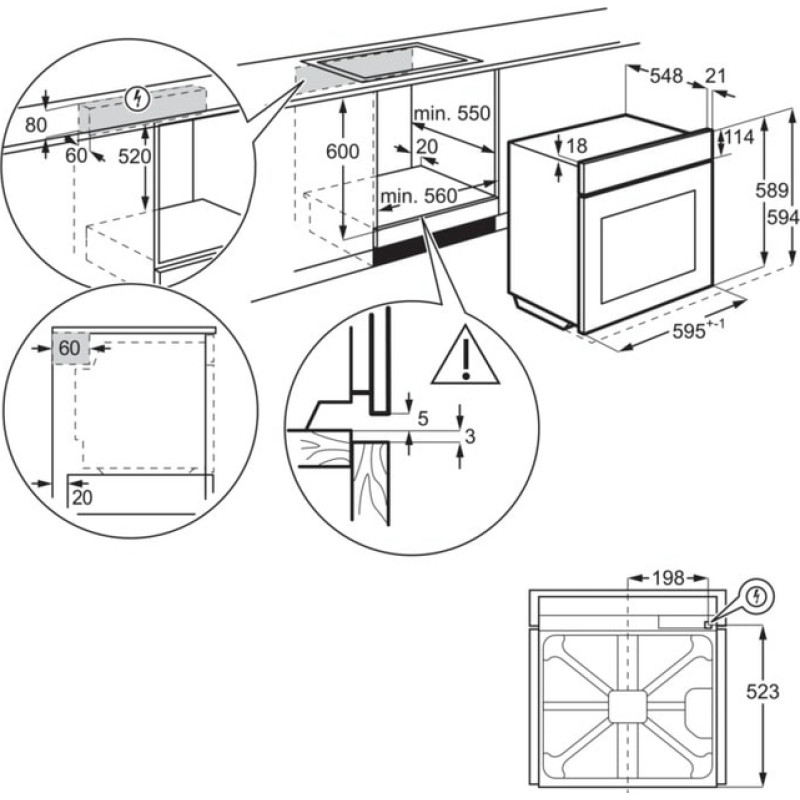 Духова шафа ELECTROLUX EOE8P39VW