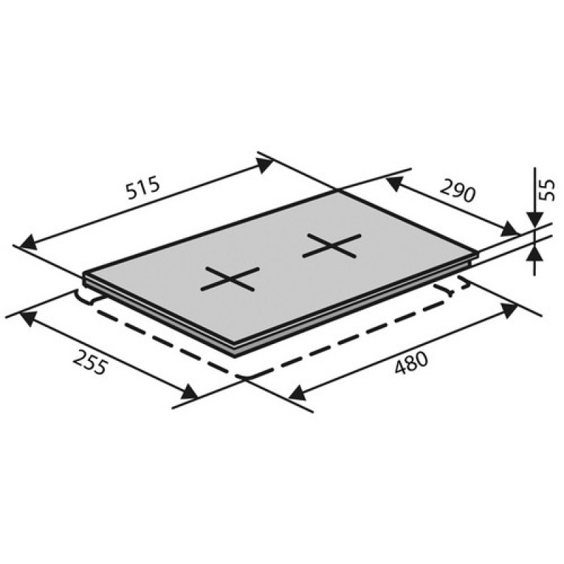 Варильна панель VENTOLUX HSF320G CEST (BK) 3