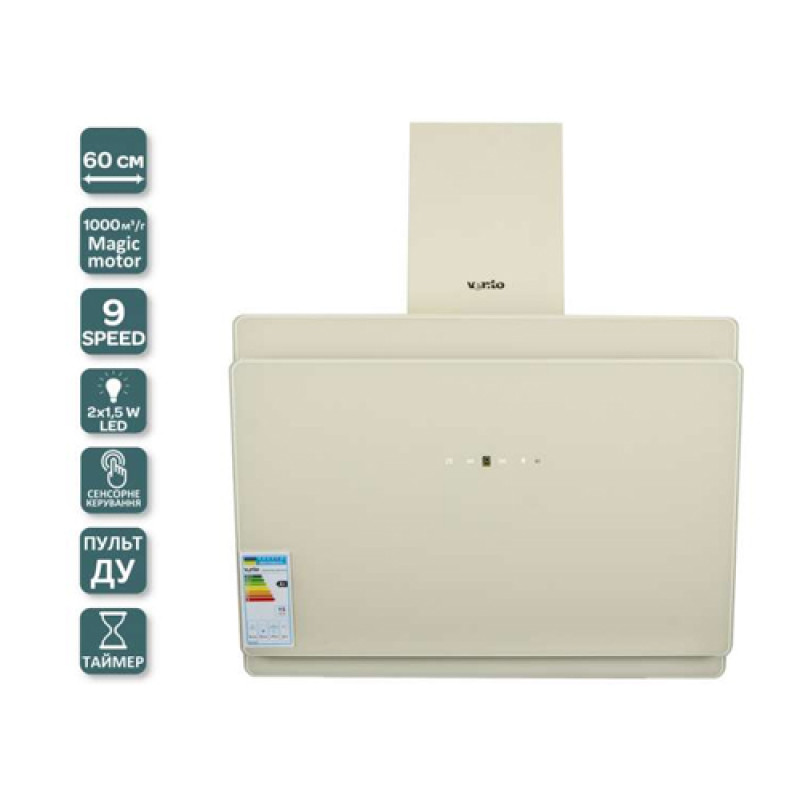 Витяжка VENTOLUX TOSCANA 60 IVORY (1000) TRC MM