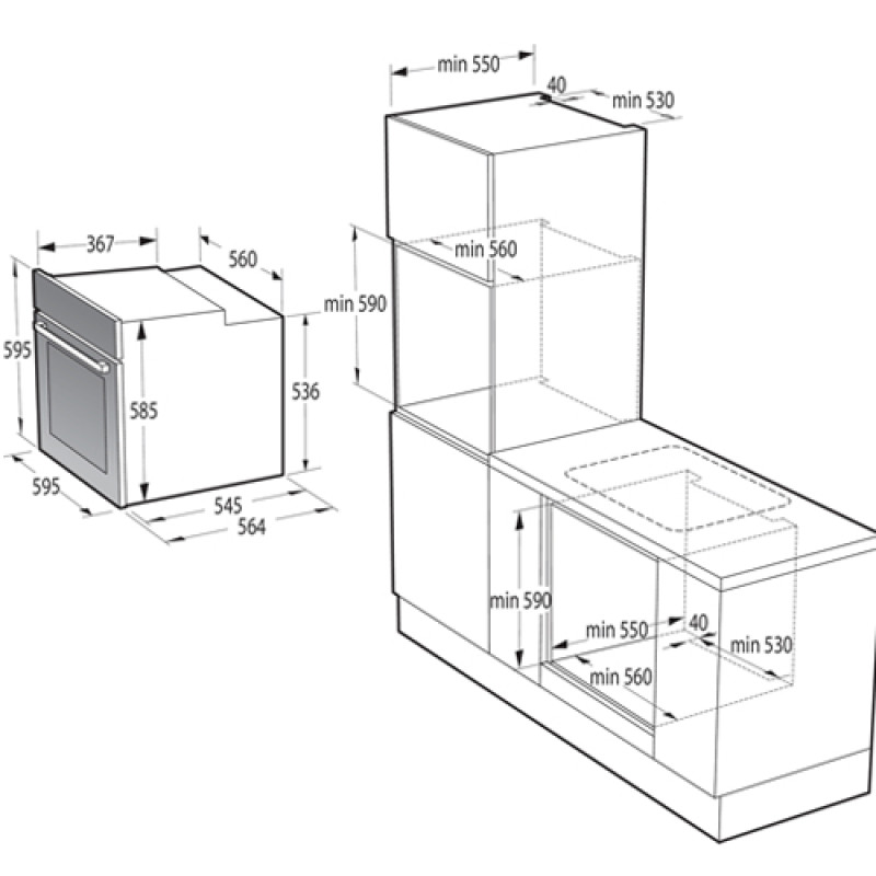 Духова шафа GORENJE BO6712E02XK