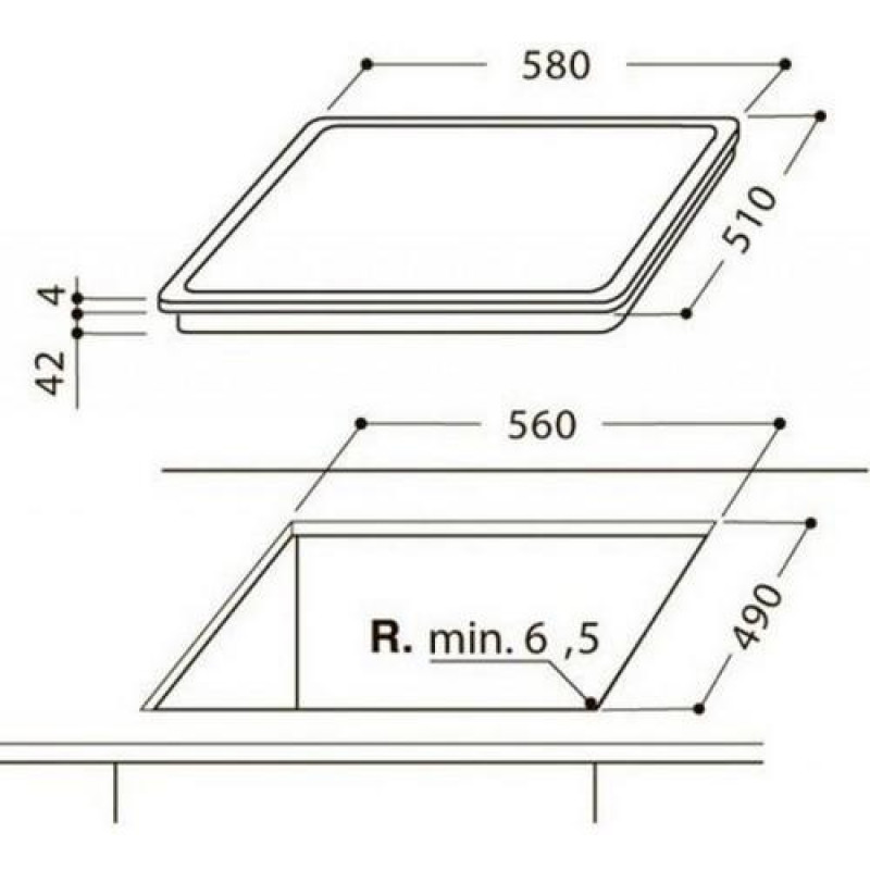Варильна поверхня HOTPOINT ARISTON HR 632 B