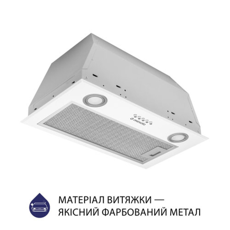 Витяжка MINOLA HBI 5722 WH 1200 LED