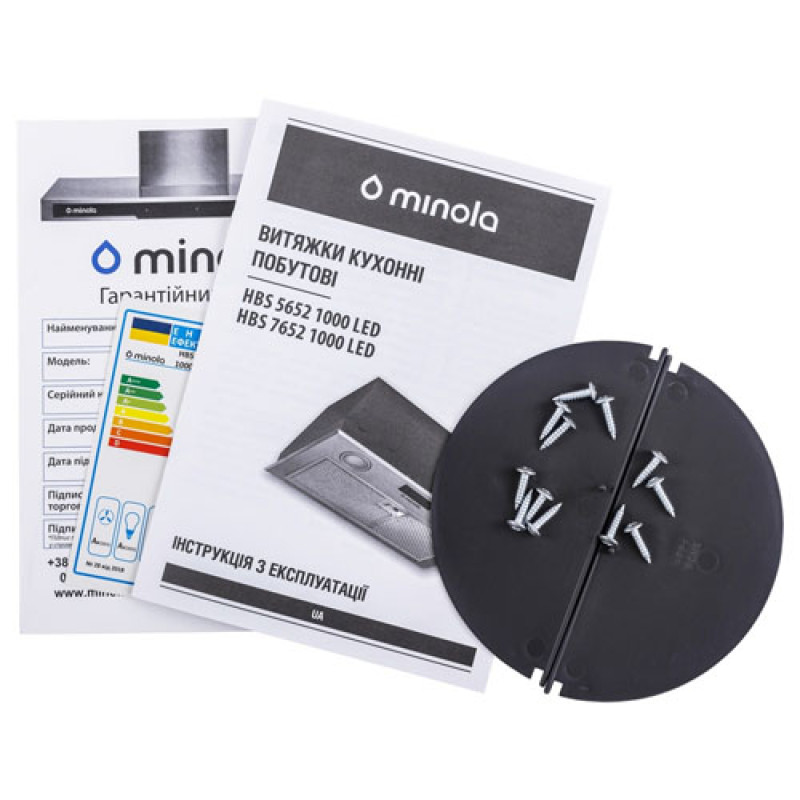 Витяжка MINOLA HBS 7652 BL 1000 LED