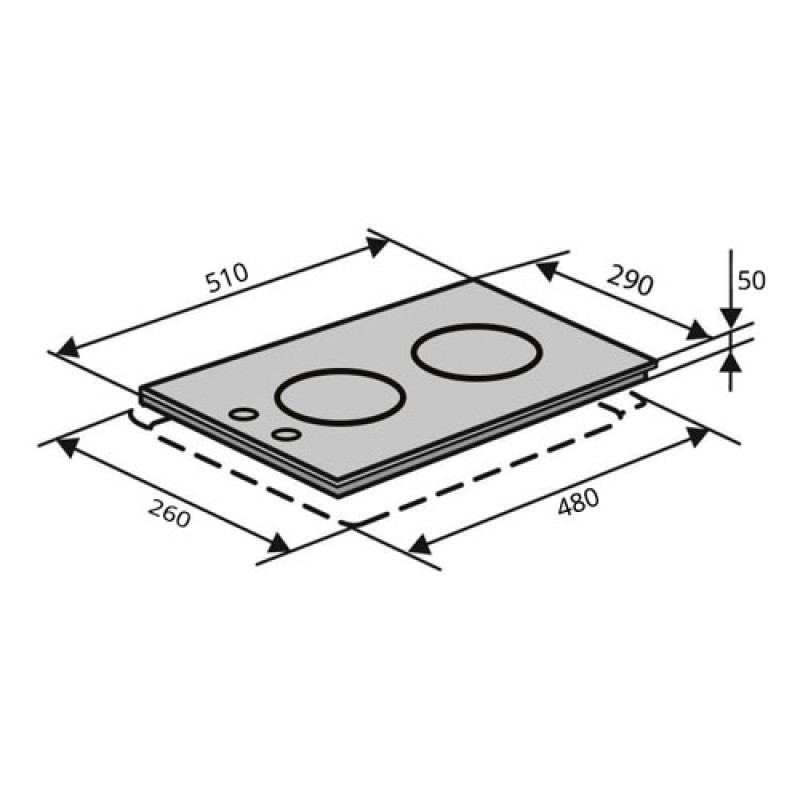 Варильна поверхня VENTOLUX HV 32 PB X 3
