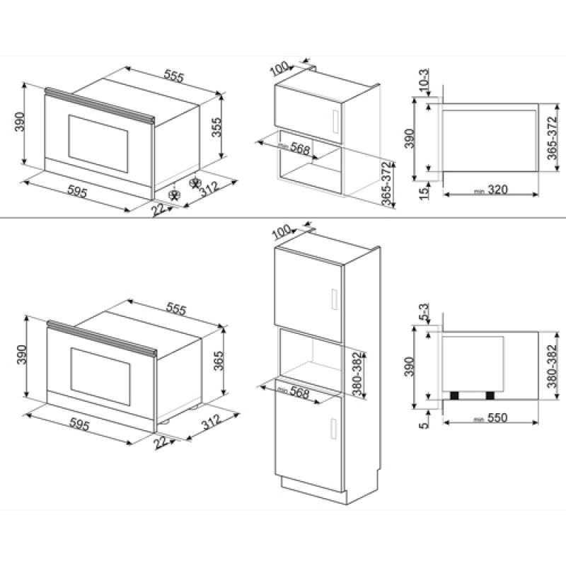 Мікрохвильова піч SMEG MP722PO