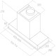 Витяжка ELICA HIDDEN ADVANCE PLUS BL GL/A/52