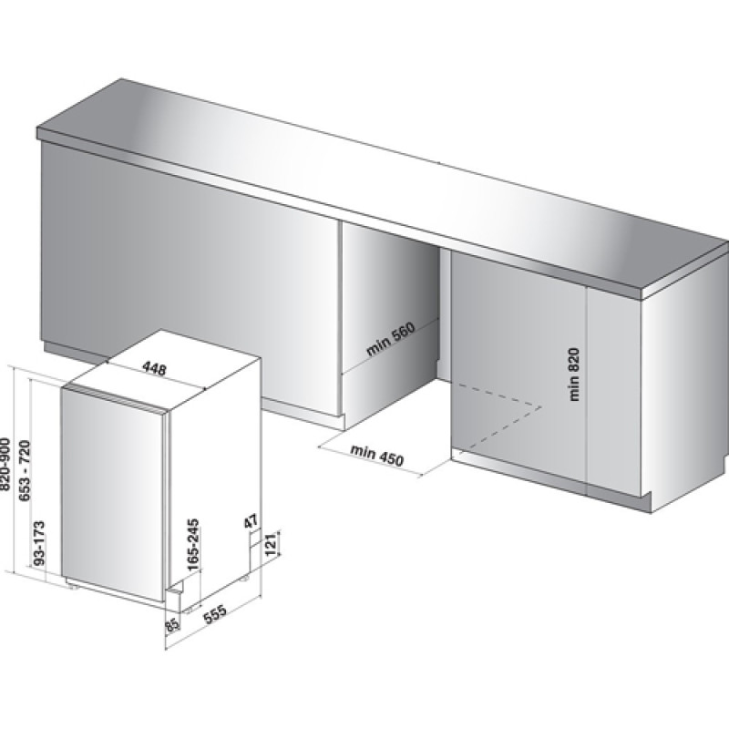 Посудомийна машина INDESIT DSIE 2B10