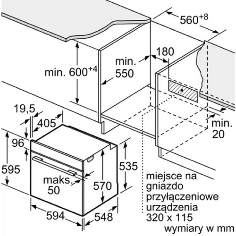 Духова шафа BOSCH HBA534EB0