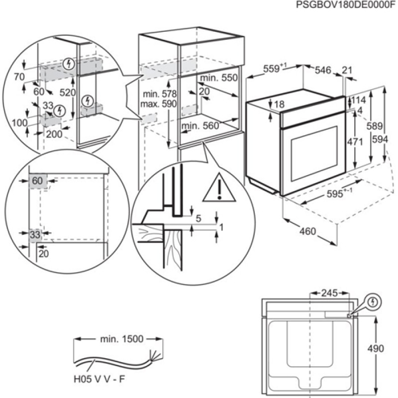 Духова шафа ELECTROLUX KOAAS31WT