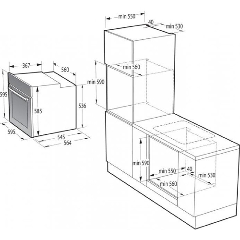 Духова шафа gorenje BPS6737E14BG