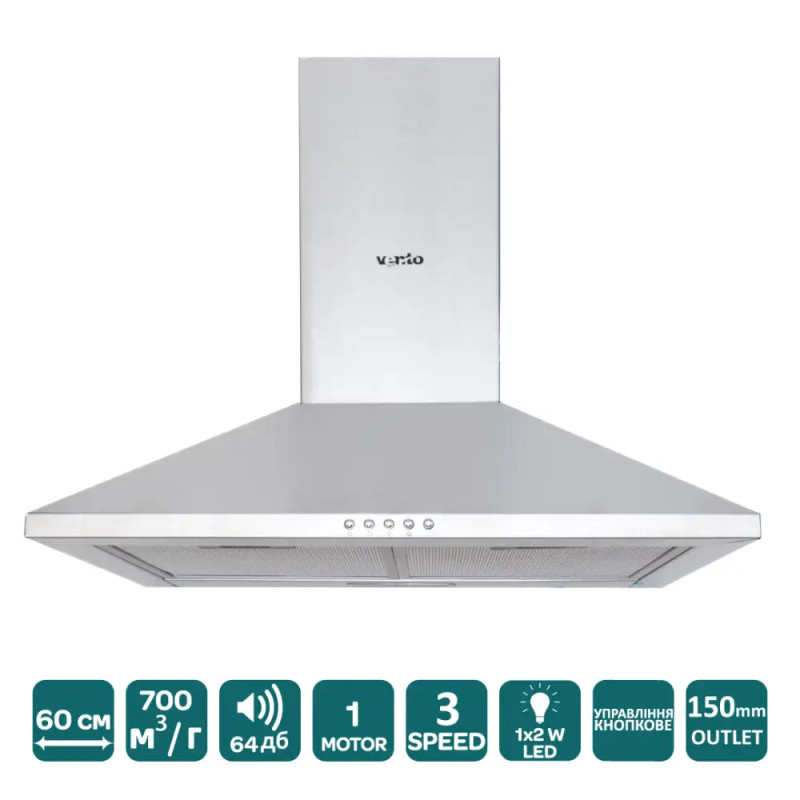 Витяжка VENTOLUX MILANO 60 X (700)