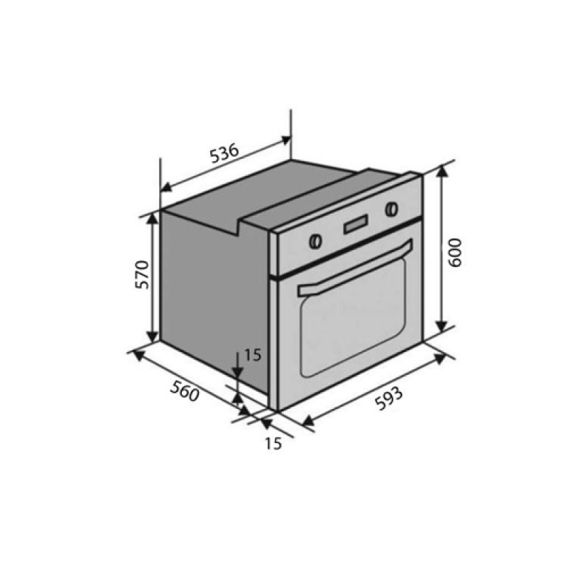 Духова шафа VENTOLUX EO76TC-6P FBG TL PYRO