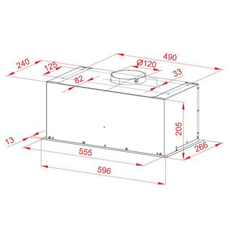 Витяжка PERFELLI BIET 6512 A 1000 IV LED