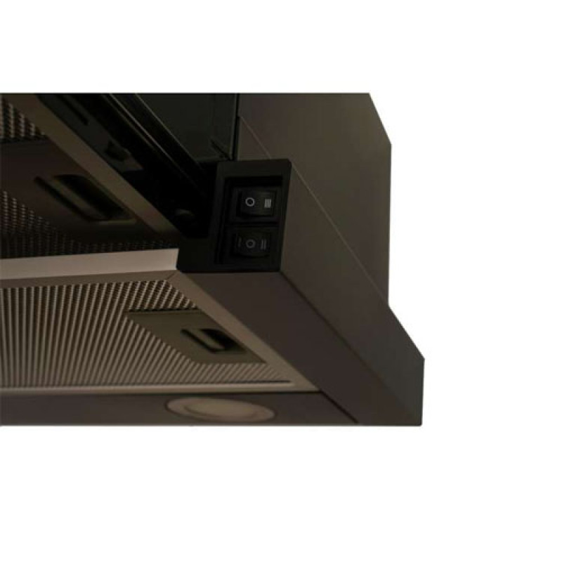 Витяжка VENTOLUX GARDA 60 BK (700) LED