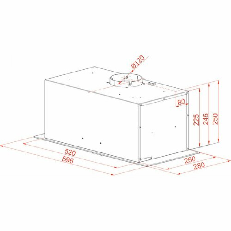 Витяжка PERFELLI BI 6562 A 1000 W LED GLASS