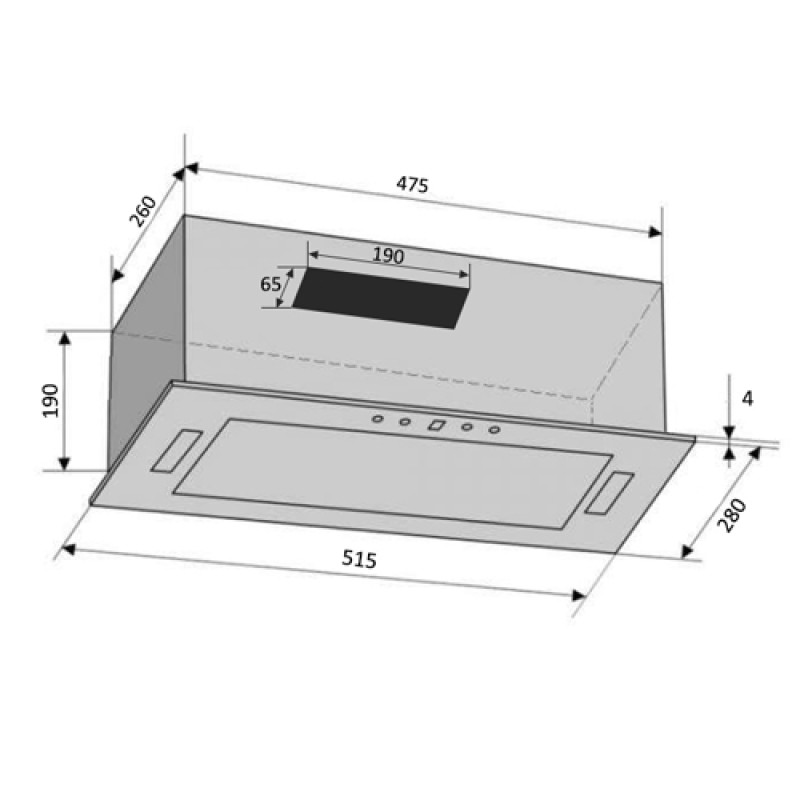 Витяжка VENTOLUX PUNTO 52 X (800) KN