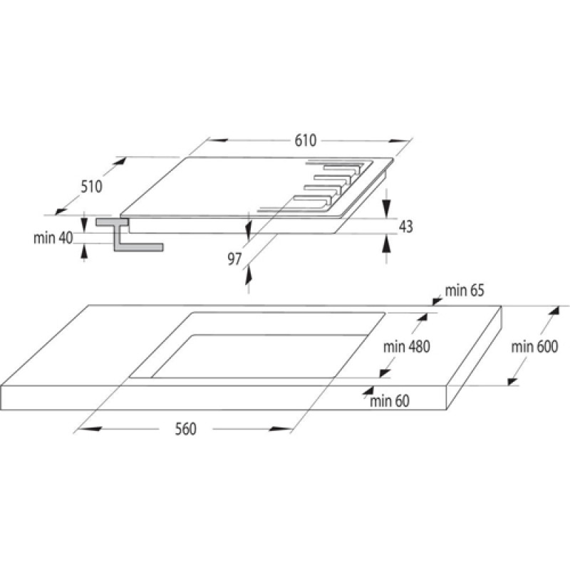 Варильна поверхня GORENJE GTW 641 KB