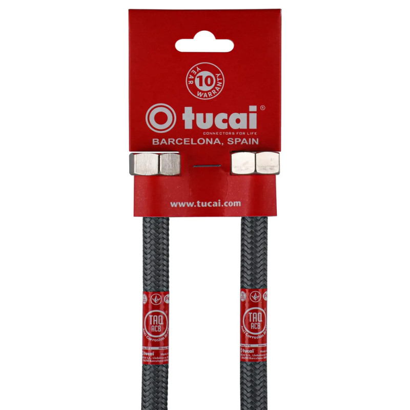 Шланг для змішувача TUCAI М10х1/2″ 0,6м АНТИКОРОЗІЯ TAQ GRIF AСB 206221 ПАРА