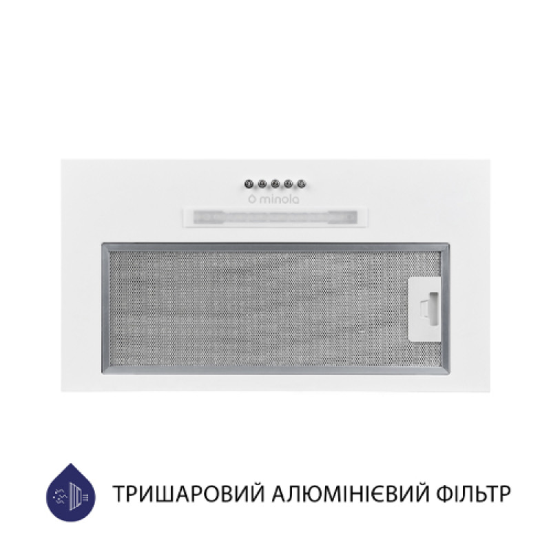 Витяжка MINOLA HBI 5323 WH 800 LED