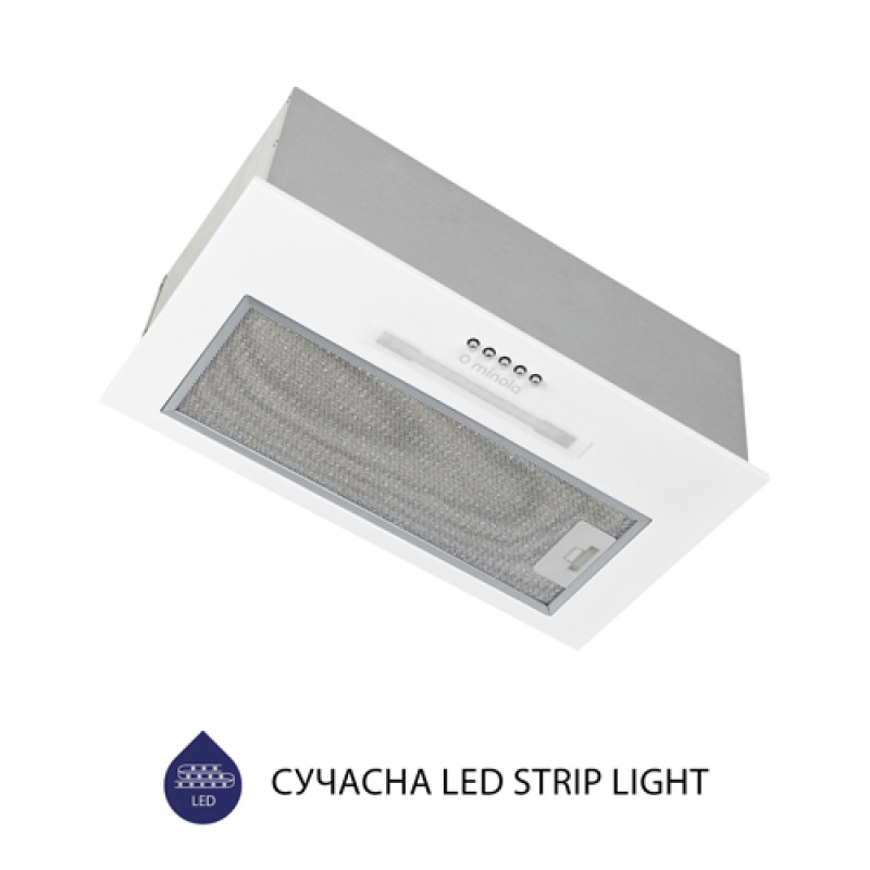 Витяжка MINOLA HBI 5323 WH 800 LED