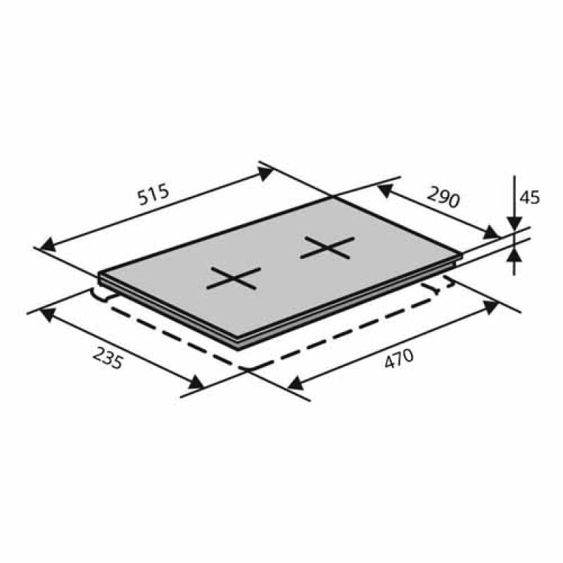 Варильна поверхня VENTOLUX HE302 (INOX) 3