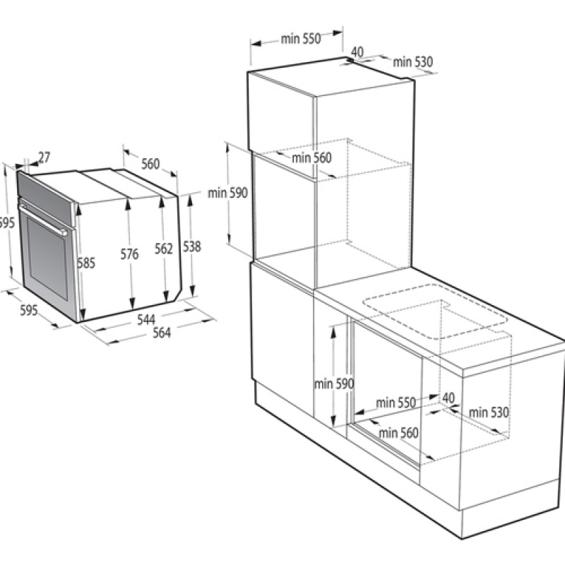 Духова шафа gorenje BOP6737E02BK