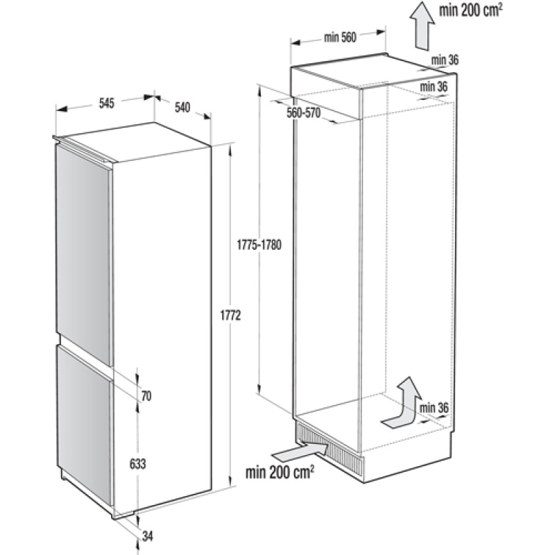 Холодильник  gorenje NRKI418EP1