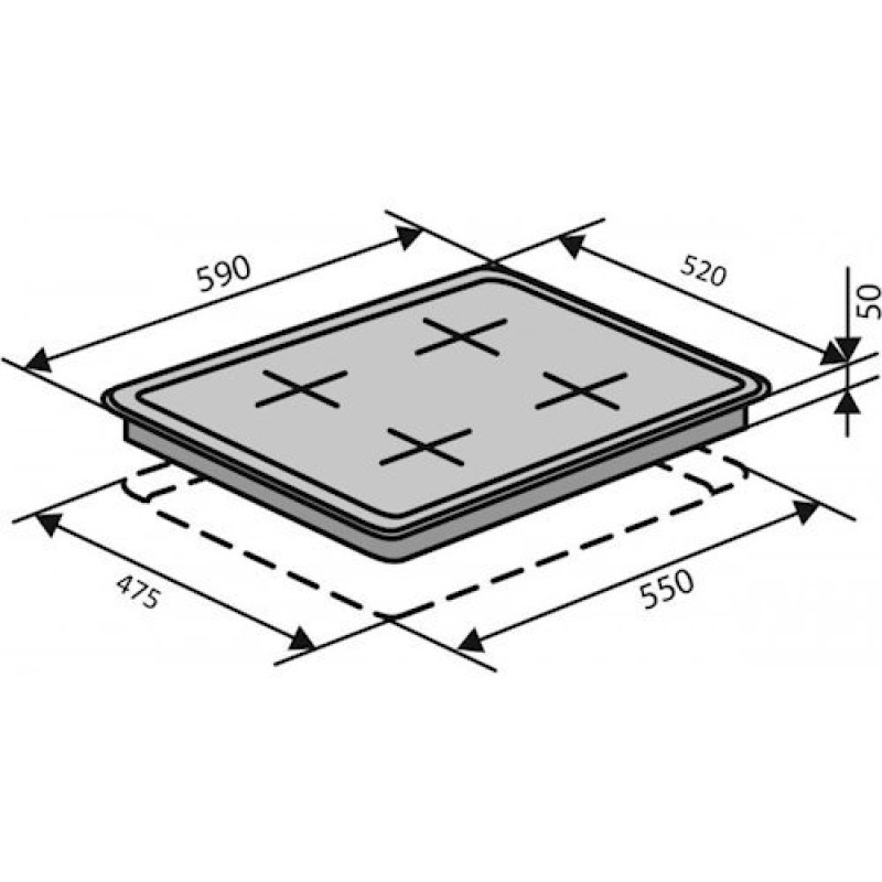 Варильна поверхня VENTOLUX HSF640-L3 C (WH)