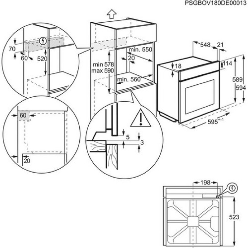 Духова шафа ELECTROLUX EOB 6631 BOX