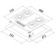Варильна поверхня TEKA EFX 60 4G AI AL DR white