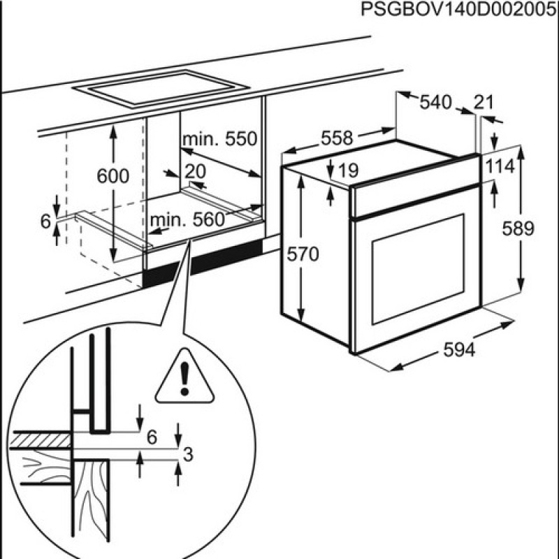 Духова шафа ELECTROLUX EZF5C50Z