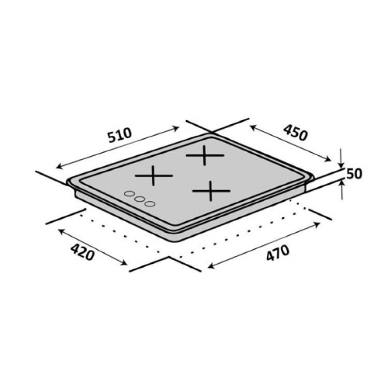 Варильна поверхня VENTOLUX HG430 CS (X) 7