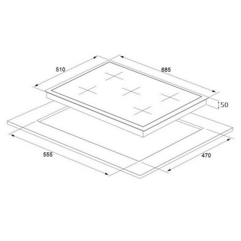 Варильна поверхня FABIANO FHGR 1055 VGHТ Avena