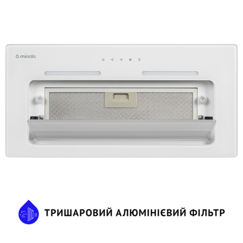 Витяжка MINOLA HBI 6873 WH GLASS 1200 LED Line