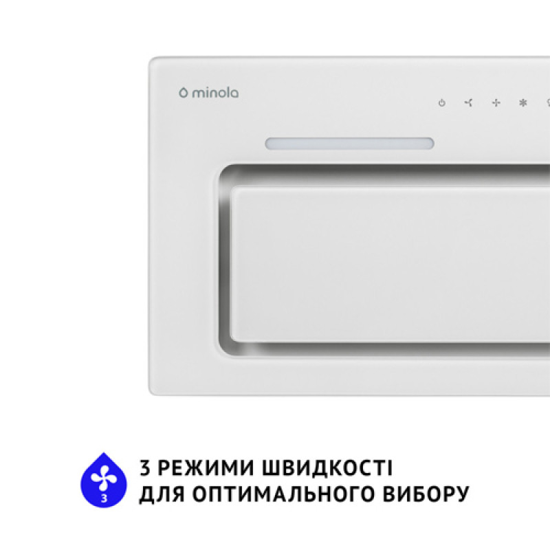 Витяжка MINOLA HBI 6873 WH GLASS 1200 LED Line
