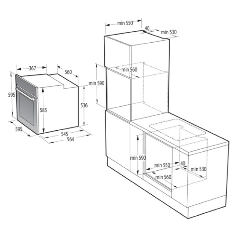 Духова шафа GORENJE BO6727E03WG