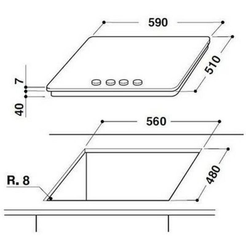 Варильна поверхня WHIRLPOOL AKT 6465 NB