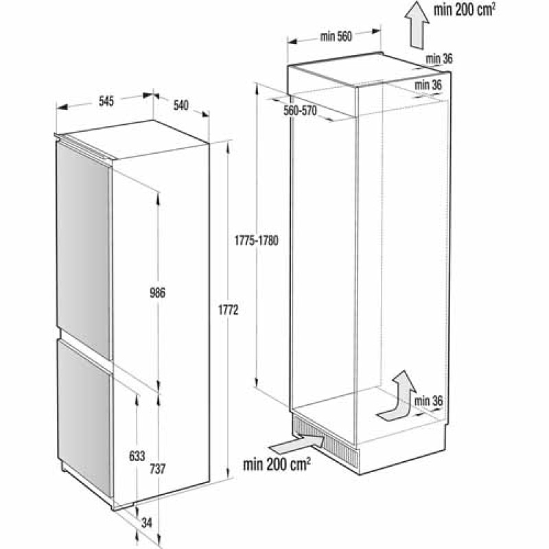 Холодильник  GORENJE NRKI4181E3 