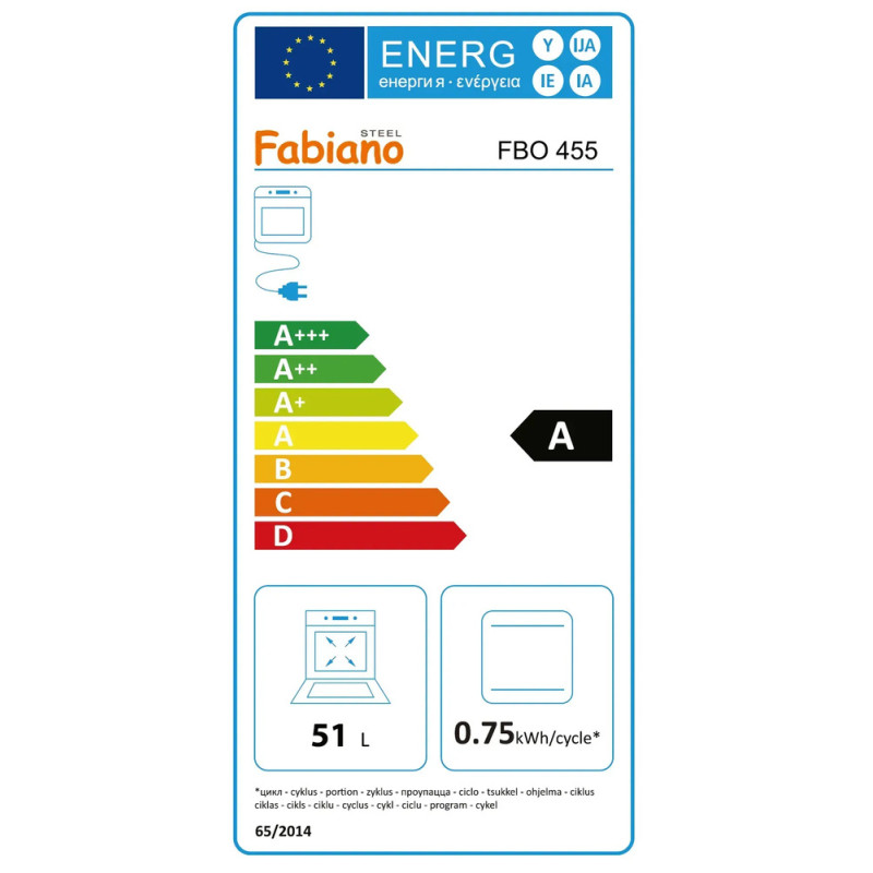 Духова шафа FABIANO FBO 455 Black