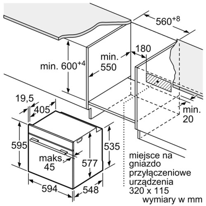 Духова шафа BOSCH HBG7322B1