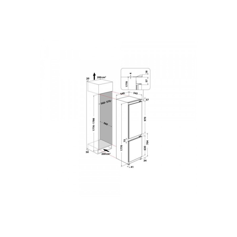 Холодильник  WHIRLPOOL WHC18D051A1