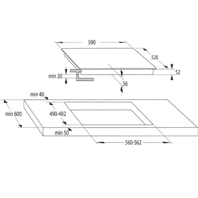 Варильна поверхня GORENJE ISC646BSC